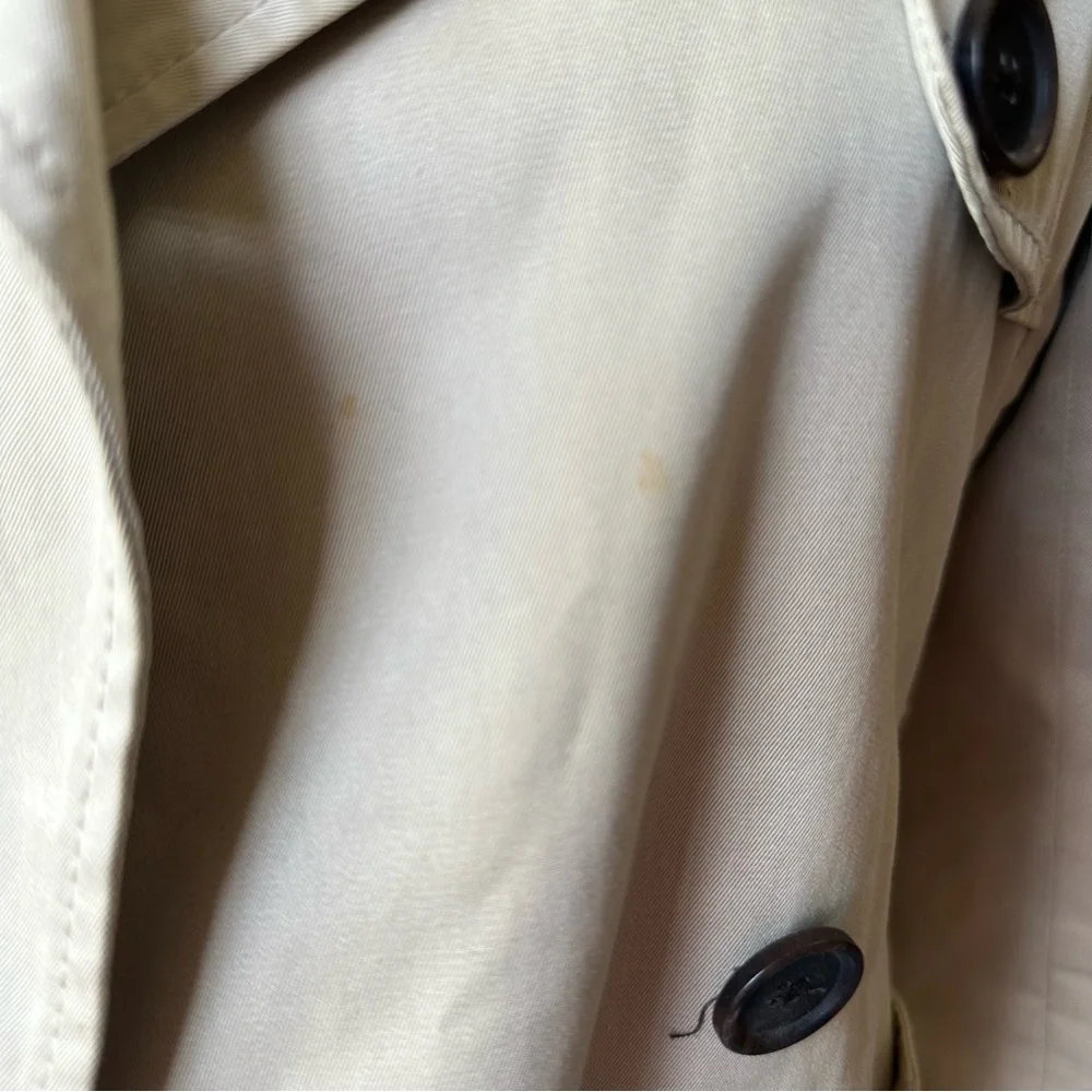 Banana Republic Trench Coat Womens Khaki Short - Picture 7 of 7